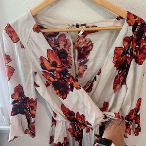 FREE PEOPLE CREAM ROMPER